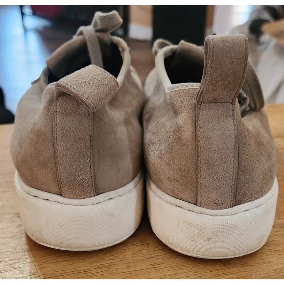 Santoni Sneakers Gray Suede Leather Made In Italy Mens EU 40 US 7 main image 5